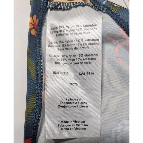 A Pea in the Pod Tankini Maternity Swimwear Womens Small Boho Floral Two Piece - Picture 5 of 15